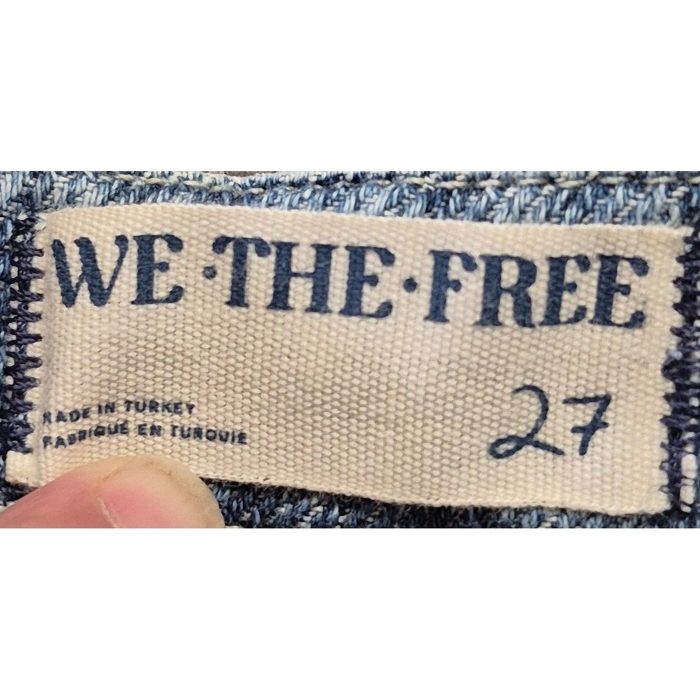 NWOT Free People We the Free Osaka Midrise Barrel Jeans 27 button fly light wash - Picture 10 of 16